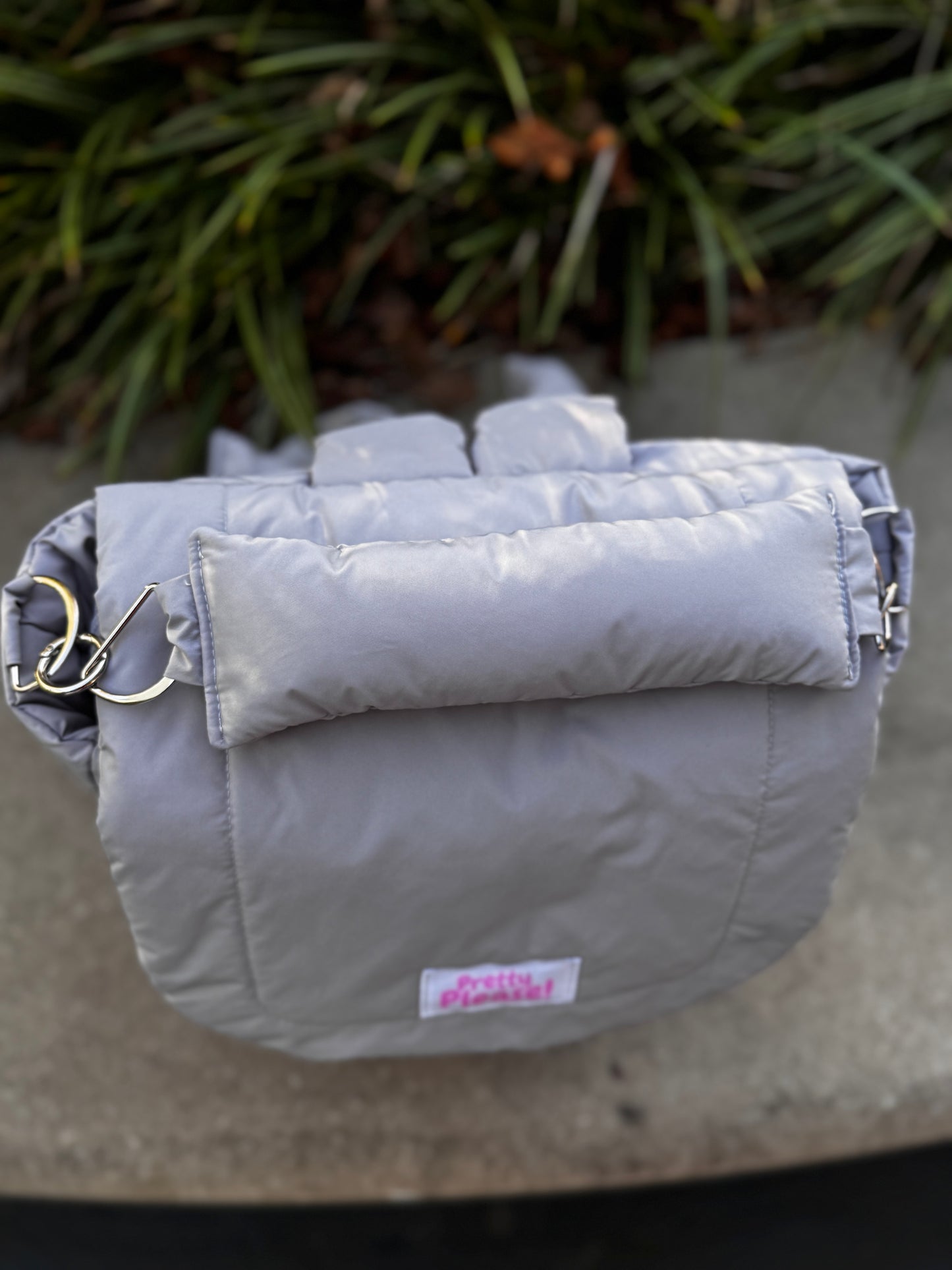 Puffer Pal Backpack Grey