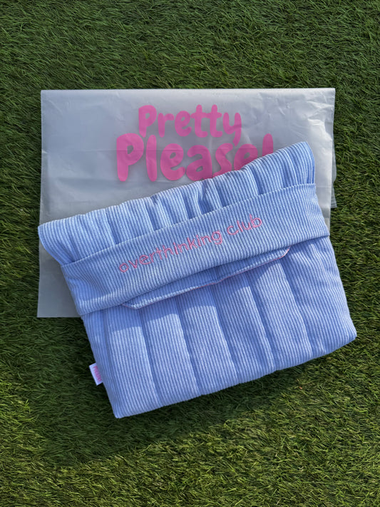 Puffy Case Corduroy Blue